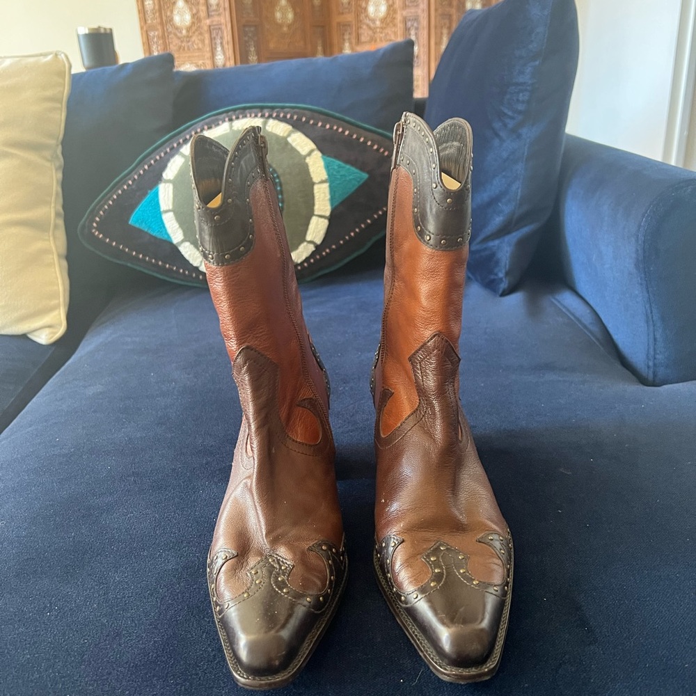 Stuart Weitzman Vintage Cowboy Boots